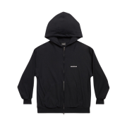 Balenciaga Mirror Balenciaga Zip-Up Hoodie Small Fit Black