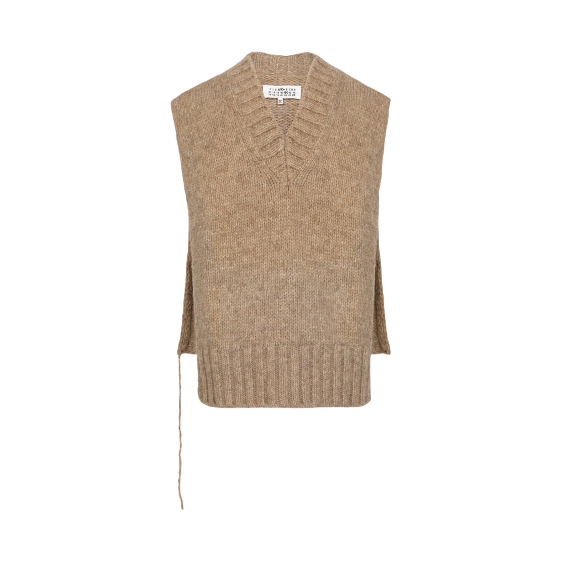 SI0TH0001S17802119M (W) Maison Margiela Botanical Dye Knit Vest Light Brown