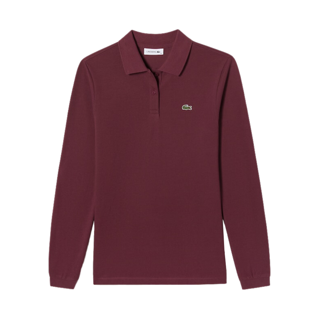 (W) 라코스테 베이직 클래식 핏 폴로 보르도((W) Lacoste Basic Classic Fit Polo Bordeaux) - 1