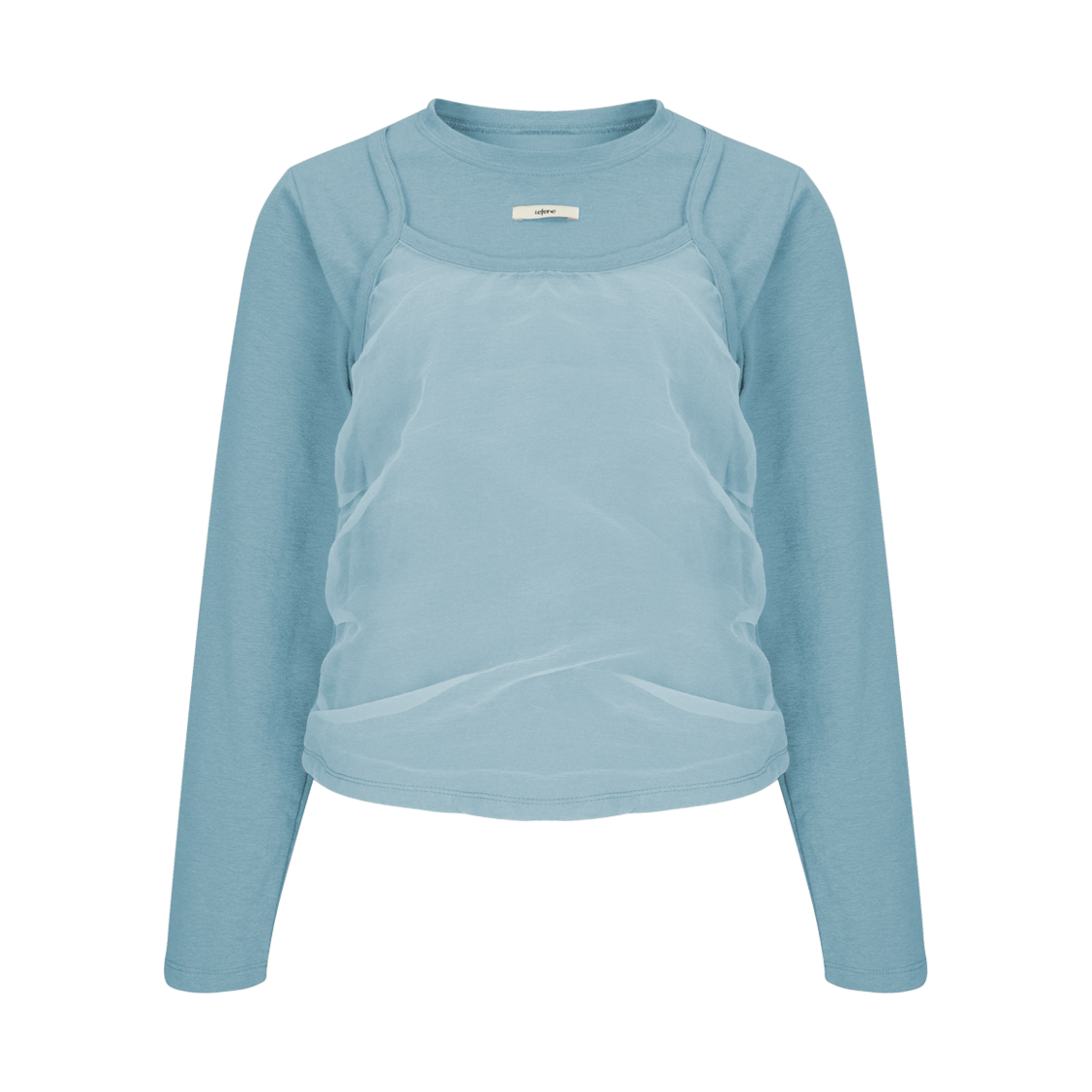 lr24fw29 Leterie Long Sleeve Bustier Layered T Shirt 4Color