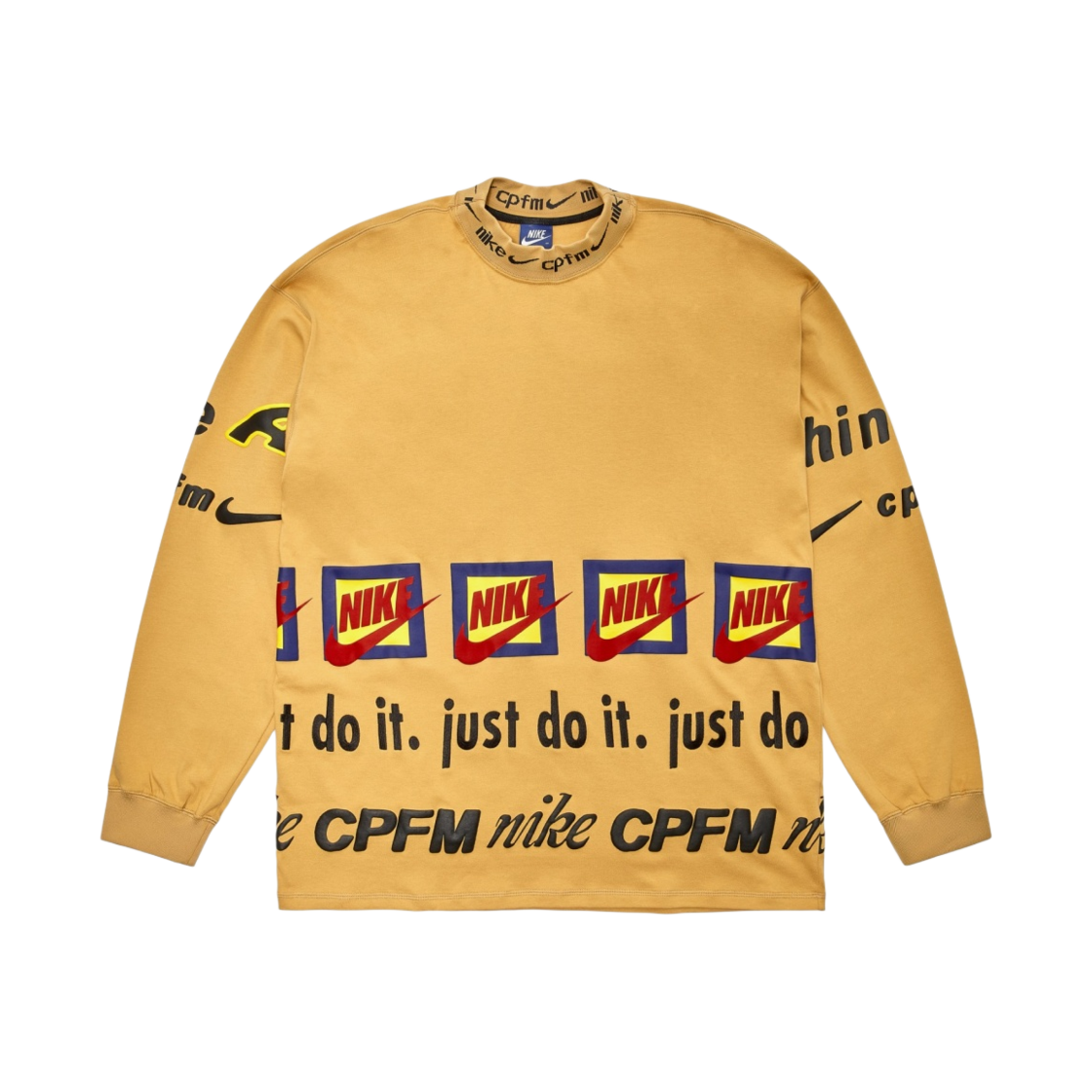 나이키 x CPFM 롱슬리브 티셔츠 머스타드 옐로우(Nike x Cactus Plant Flea Market L/S T-Shirt Mustard Yellow)