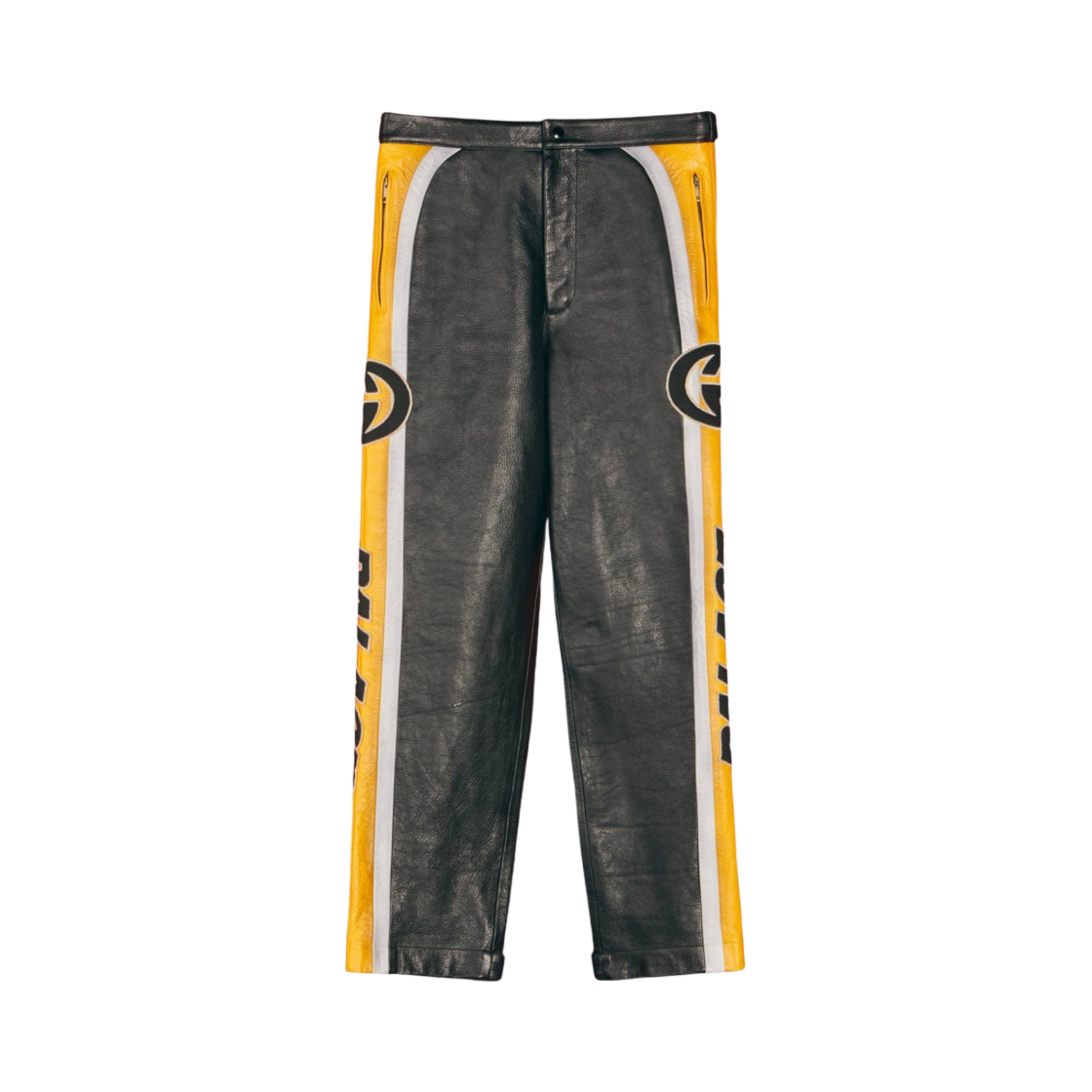 팔라스 x 구찌 패치 레더 팬츠 블랙 - 22FW(Palace x Gucci Leather Pants with Patches Black - 22FW) - 1