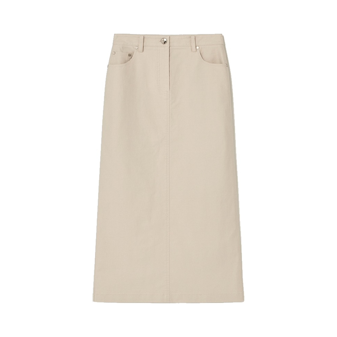 24FW009SK Kindersalmon Women Denim Skirt Ecru