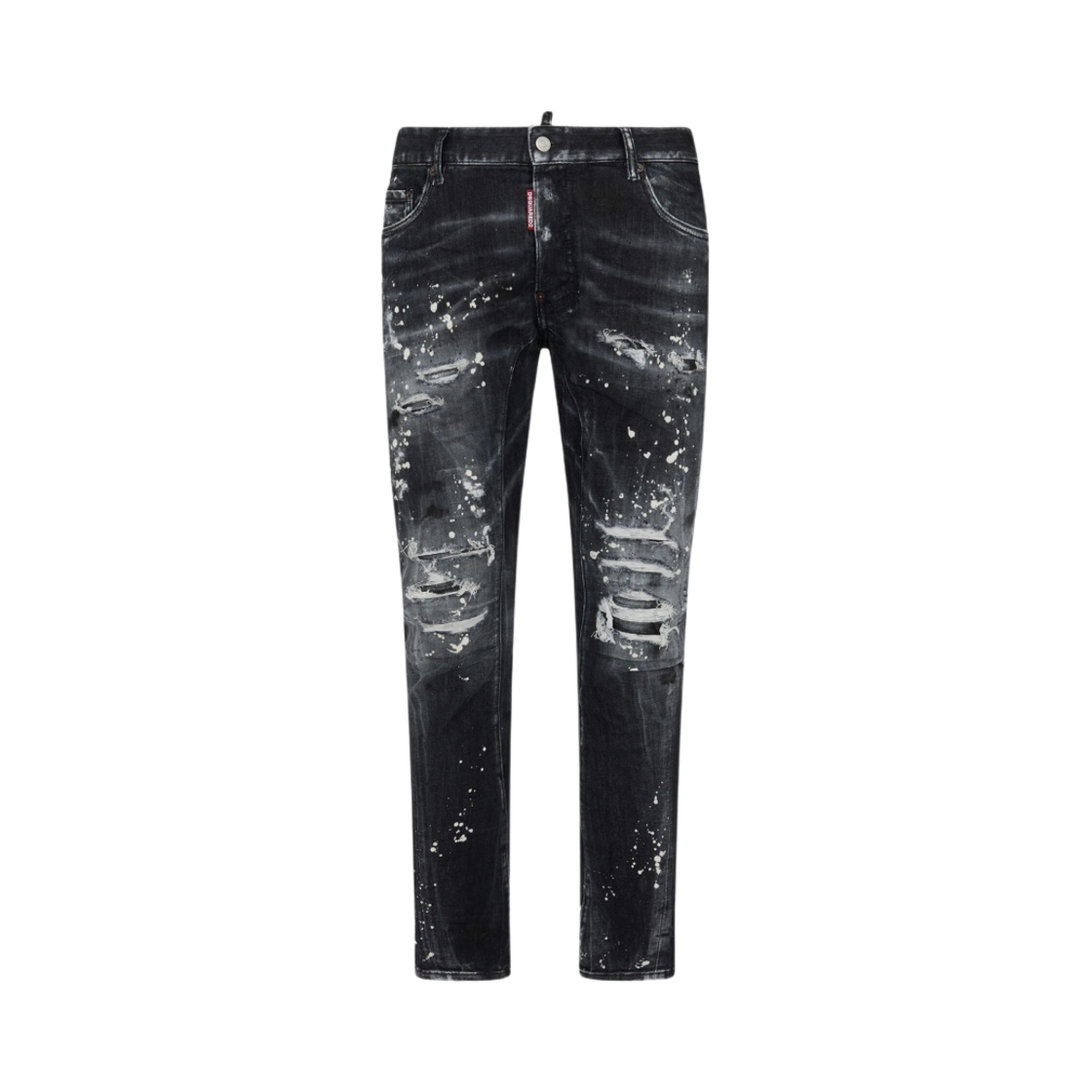 S74LB1431S30503900 Dsquared2 Black Diamond & Studs Wash Tidy Biker Jeans Black
