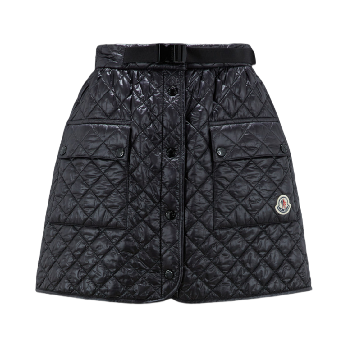 (W) 몽클레르 패딩 스커트 블랙 - 23FW((W) Moncler Padded Skirt Black - 23FW) - 1