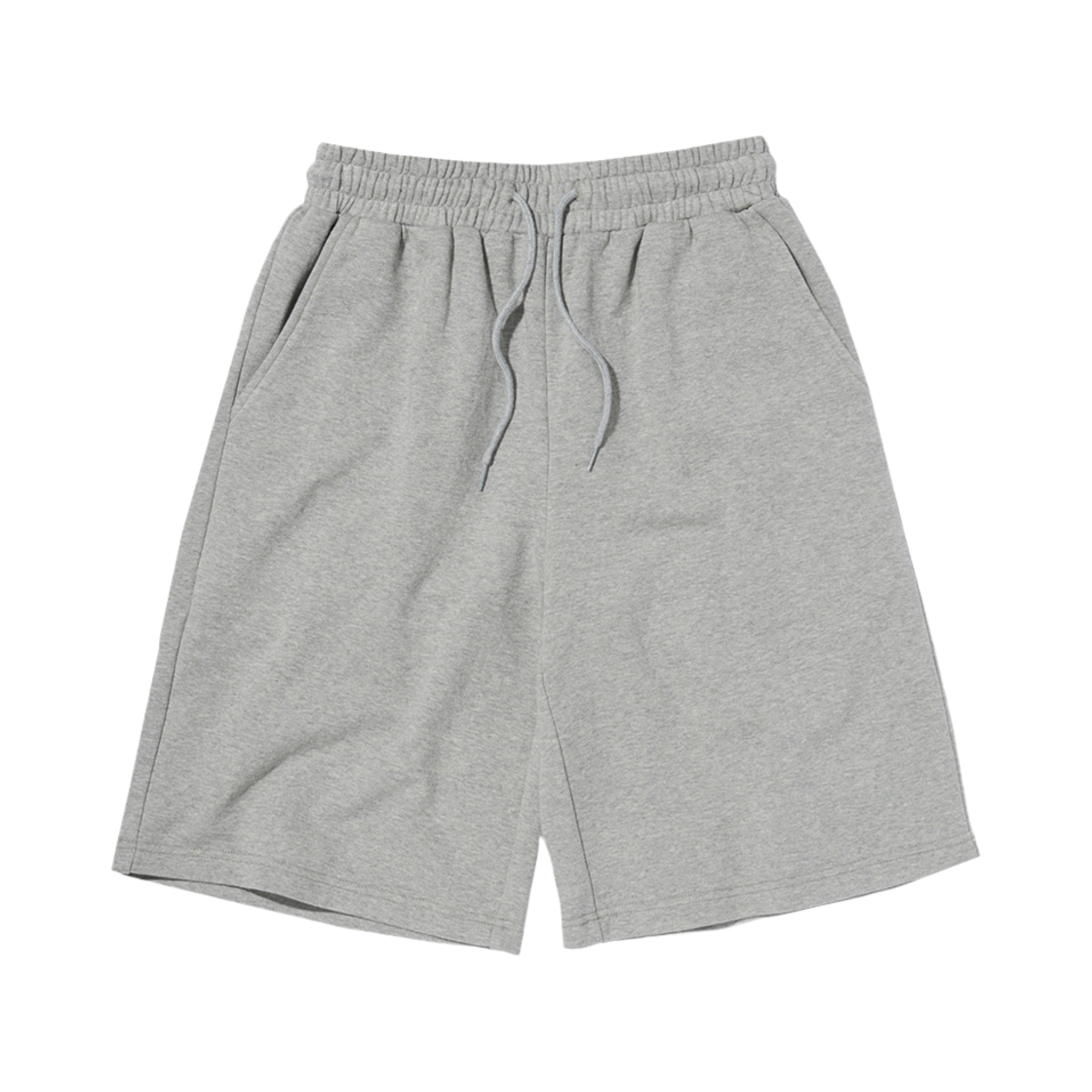 스웨이드 와이드 스웨트 쇼츠 그레이