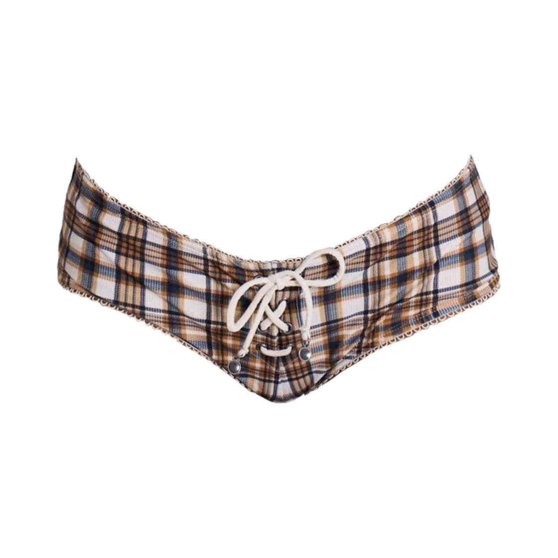 (W) 제이디드 런던 비키니 핫 팬츠 체크((W) Jaded London Checked in Bikini Hot Pants)