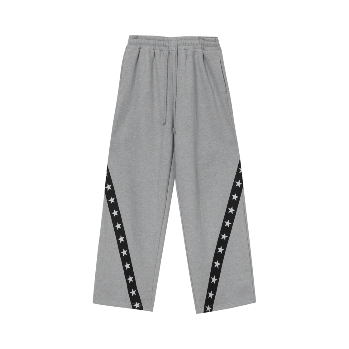 BP23FWGRY8GR BAUF B Star Line Wide Sweatpants Grey