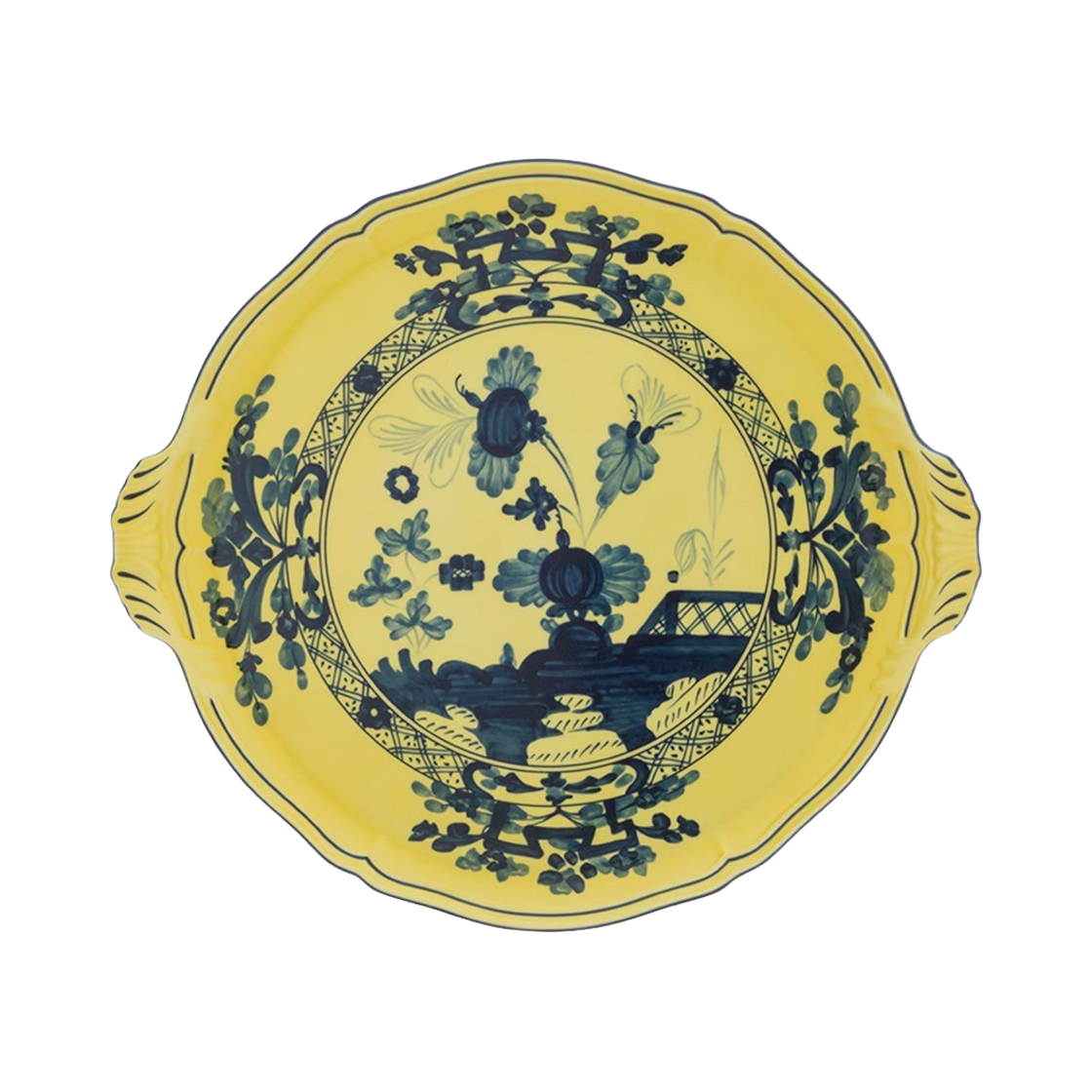지노리1735 오리엔트 이탈리아노 케이크 플레이트 시트리노(GINORI1735 Oriente Italiano Cake Plate Citrino)