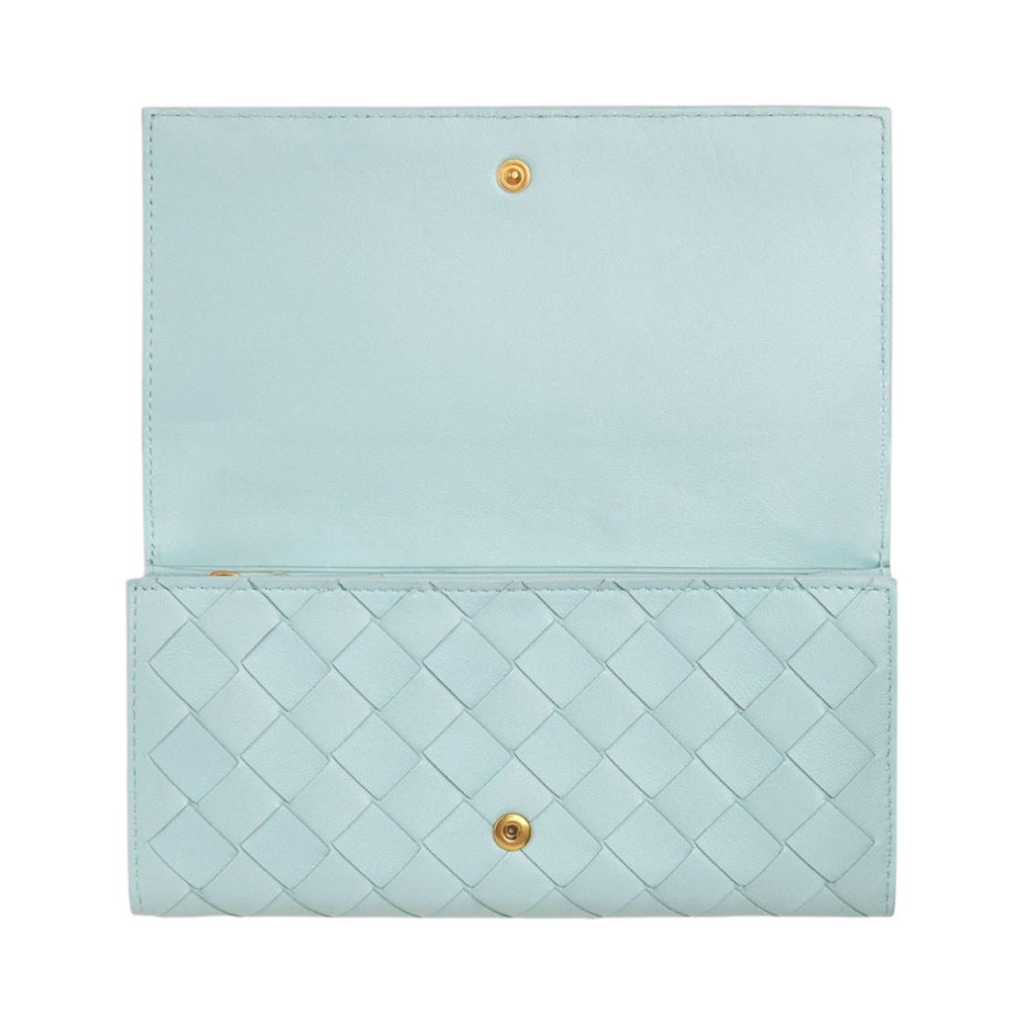 보테가 베네타 플랩 지갑 틸 워시드(Bottega Veneta Flap Wallet Teal Washed) - 2
