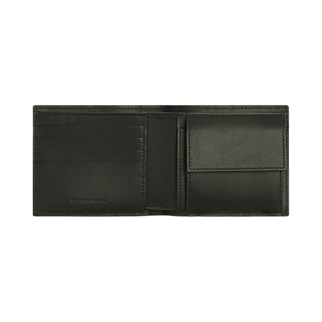 보테가 베네타 코인 반지갑 다크 그린(Bottega Veneta Bi-Fold Wallet with Coin Purse Dark Green) - 2