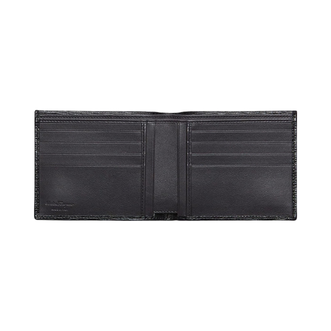 66A063-733308 Ferragamo Gancini Wallet Deep Black Dark Rain - #2