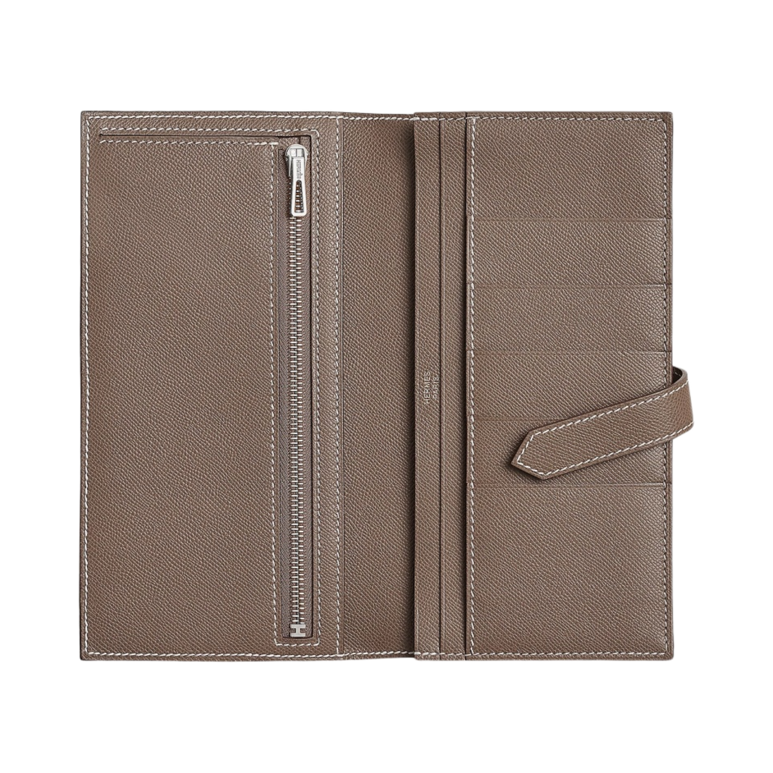 에르메스 베안 장지갑 마담 & 팔라듐 하드웨어 에뚜쁘(Hermes Bearn Wallet Madame & Palladium Etoupe) - 2