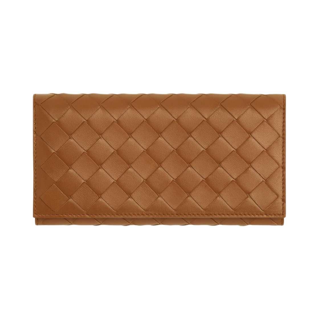 보테가 베네타 인트레치아토 라지 플랩 지갑 우드(Bottega Veneta Intrecciato Large Flap Wallet Wood) - 1