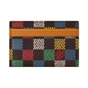 Louis Vuitton Double Card Holder Damier Ebene Multicolor