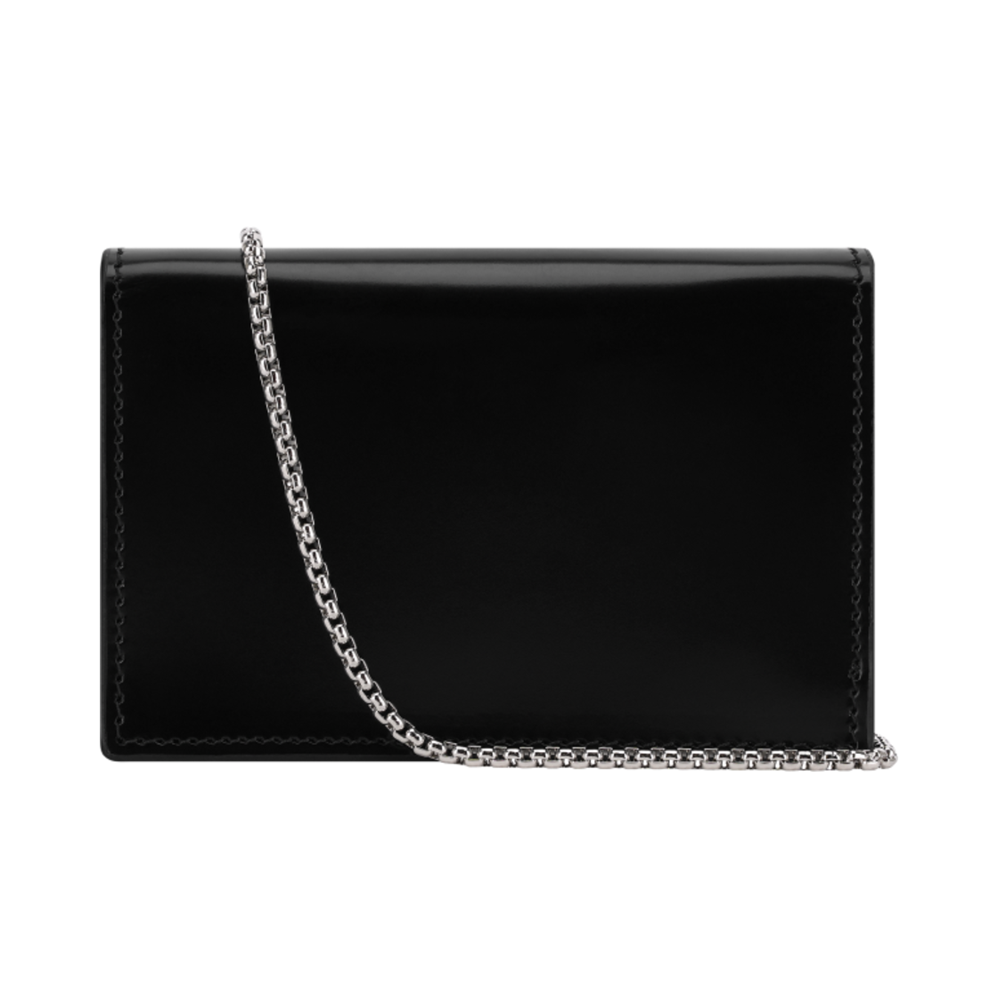프라다 브러쉬드 레더 숄더 스트랩 카드 홀더 블랙(Prada Brushed Leather Card Holder with Shoulder Strap Black) - 2