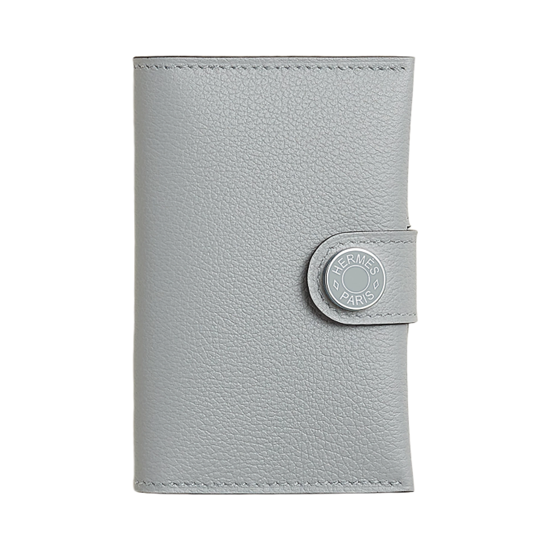 H084335CKAT Hermes R.M.S Card Holder Evercolor & Palladium Bleu Glacier - 대표 이미지 #1