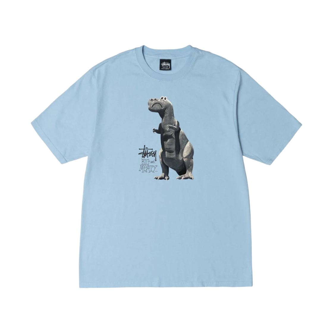 스투시 빅 앤 미티 피그먼트 다이드 티셔츠 스카이 블루(Stussy Big & Meaty Pigment Dyed T-Shirt Sky Blue) - 1