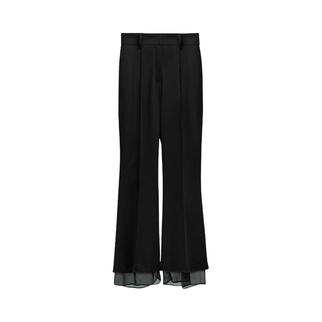 유지 시스루 팬츠 블랙