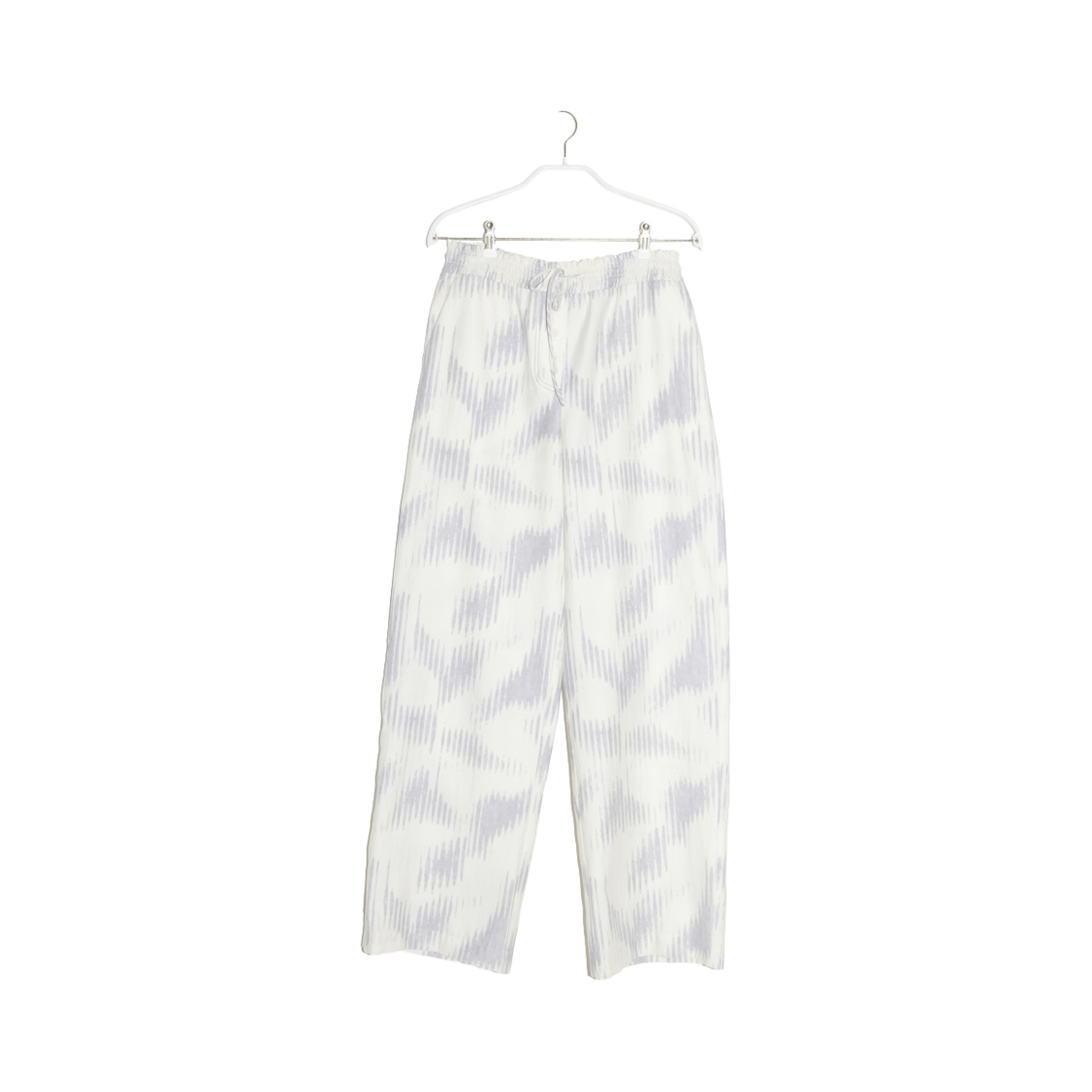 BDSUPT006GY En Or Women Comfort String Wave Pants  Grey