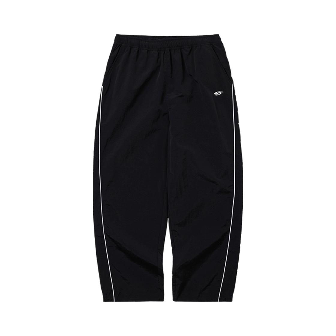 스포츠뎁트 파이핑 우븐 와이드팬츠 블랙(Sports Dept Piping Woven Wide Pants Black)