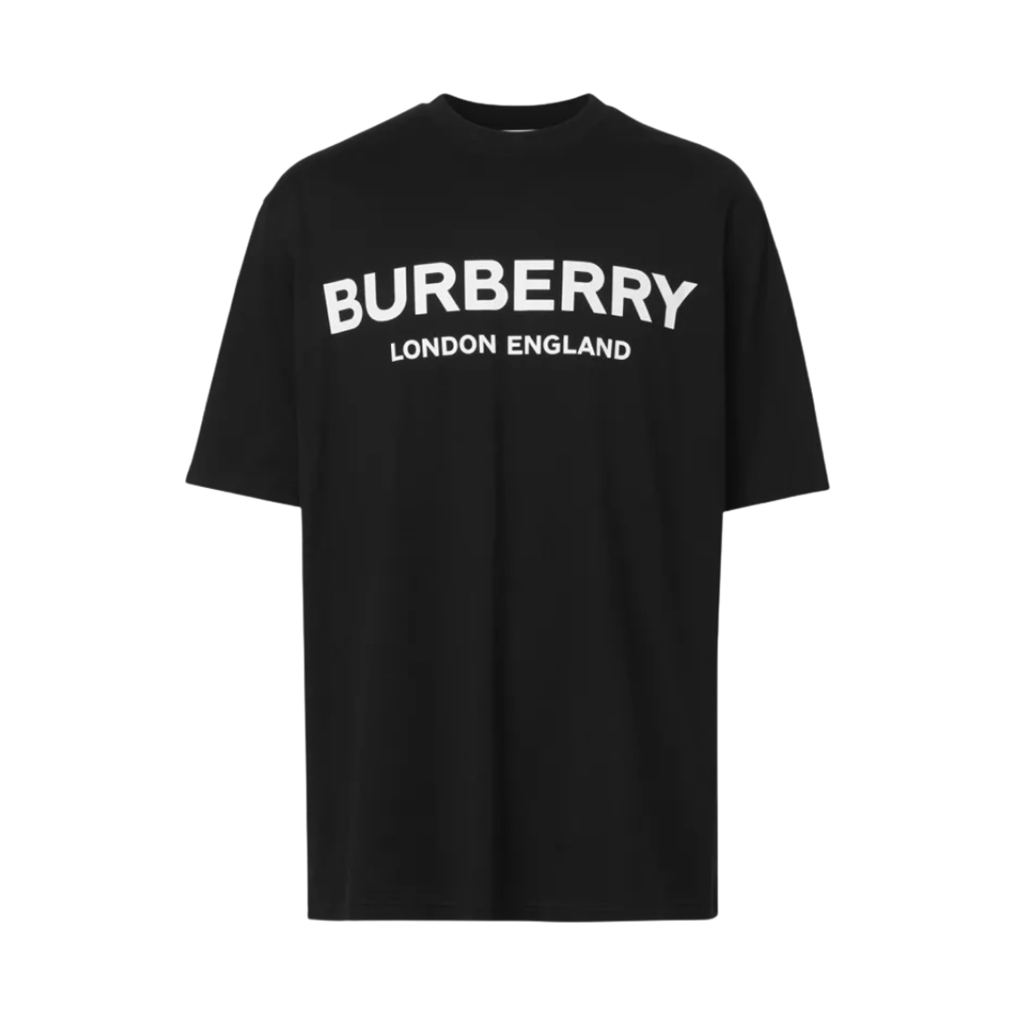 8026016 Burberry Logo Print Cotton T-Shirt Black