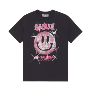 (W) Ganni Smiley Relaxed T-Shirt Phantom