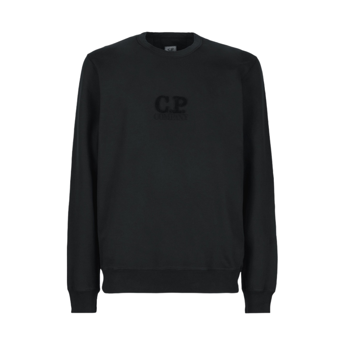 C.P. 컴퍼니 라이트 플리스 로고 스웨트셔츠 블랙 - 22FW
