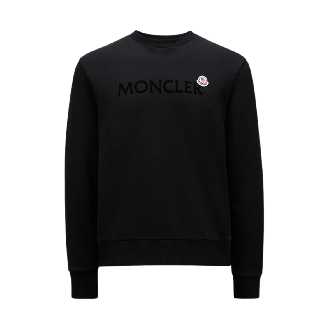 몽클레르 로고 패치 스웨트셔츠 블랙 - 24FW(Moncler Logo Patch Sweatshirt Black - 24FW)