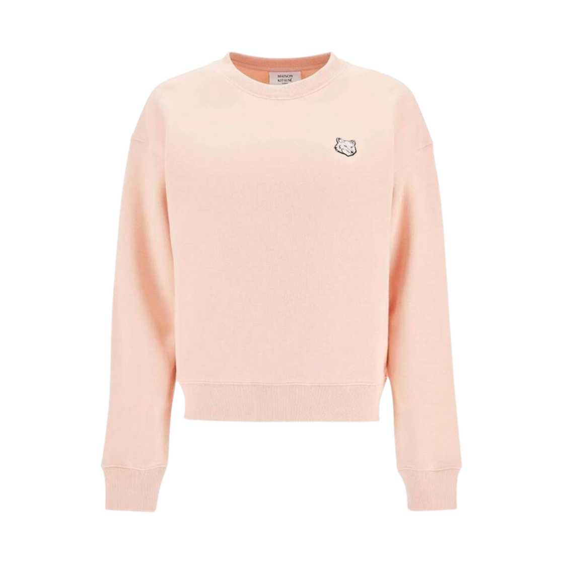 MW00315KM0307-P628 (W) Maison Kitsune Fox Head Comfort Sweatshirt Pasture Rose