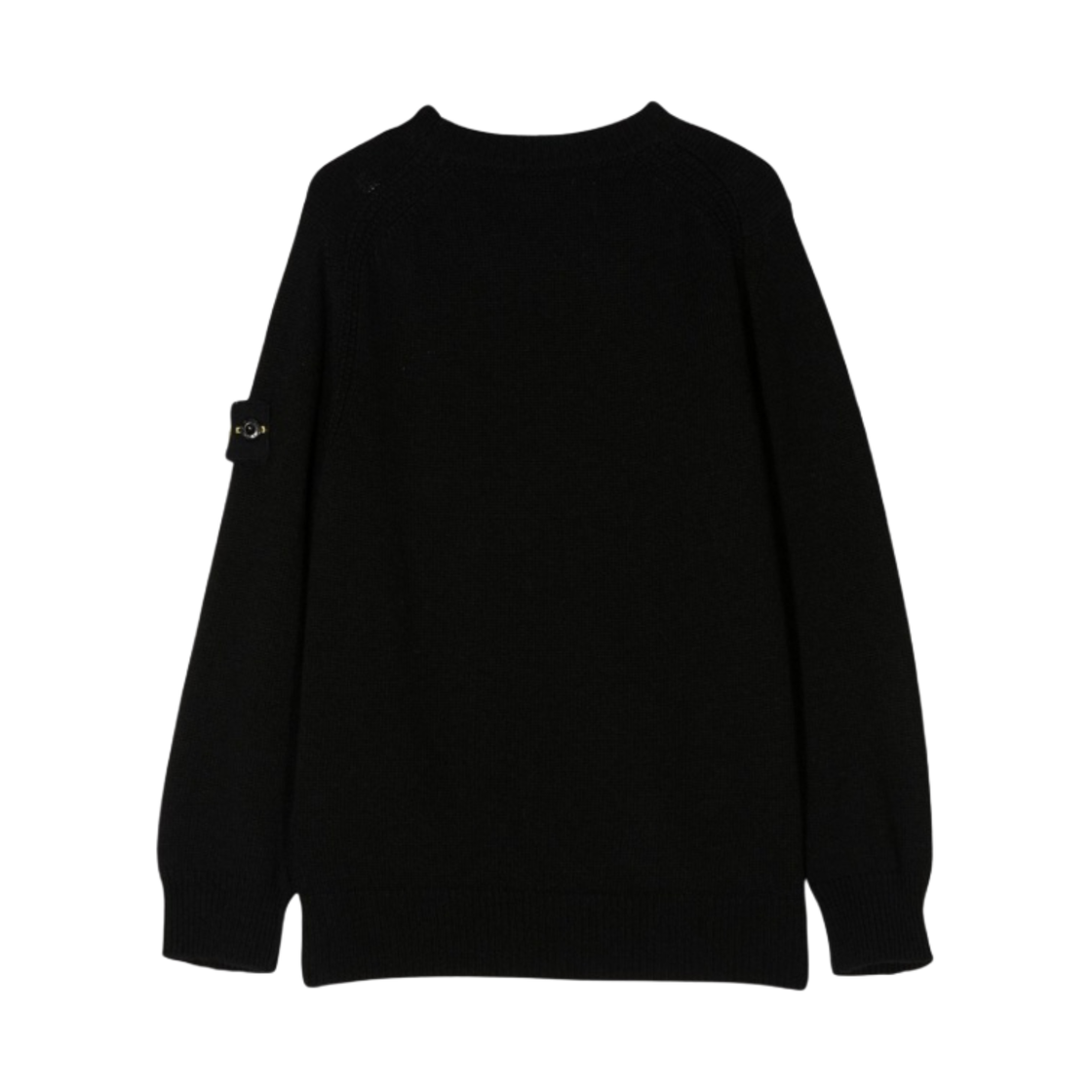 (키즈) 스톤 아일랜드 502A1 스타킹 스티치 캐시미어 울 크루넥 니트 블랙 - 22FW((Kids) Stone Island 502A1 Stocking Stitch Cashmere Wool Crewneck Knit Black - 22FW) - 2
