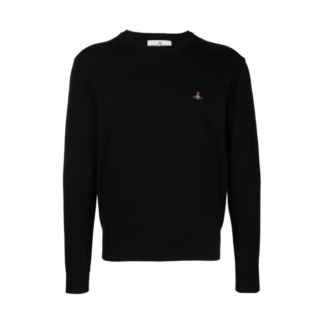 2701000O-Y0010-N401 Vivienne Westwood Round Neck Knit Black