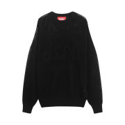 032c Selfie Lace Knit Sweater Black