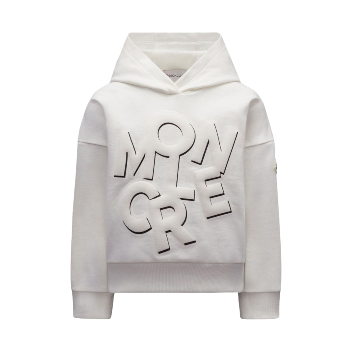 (키즈) 몽클레르 로고 후드 실크 화이트 - 22SS((Kids) Moncler Logo Hoodie Silk White - 22SS) - 1