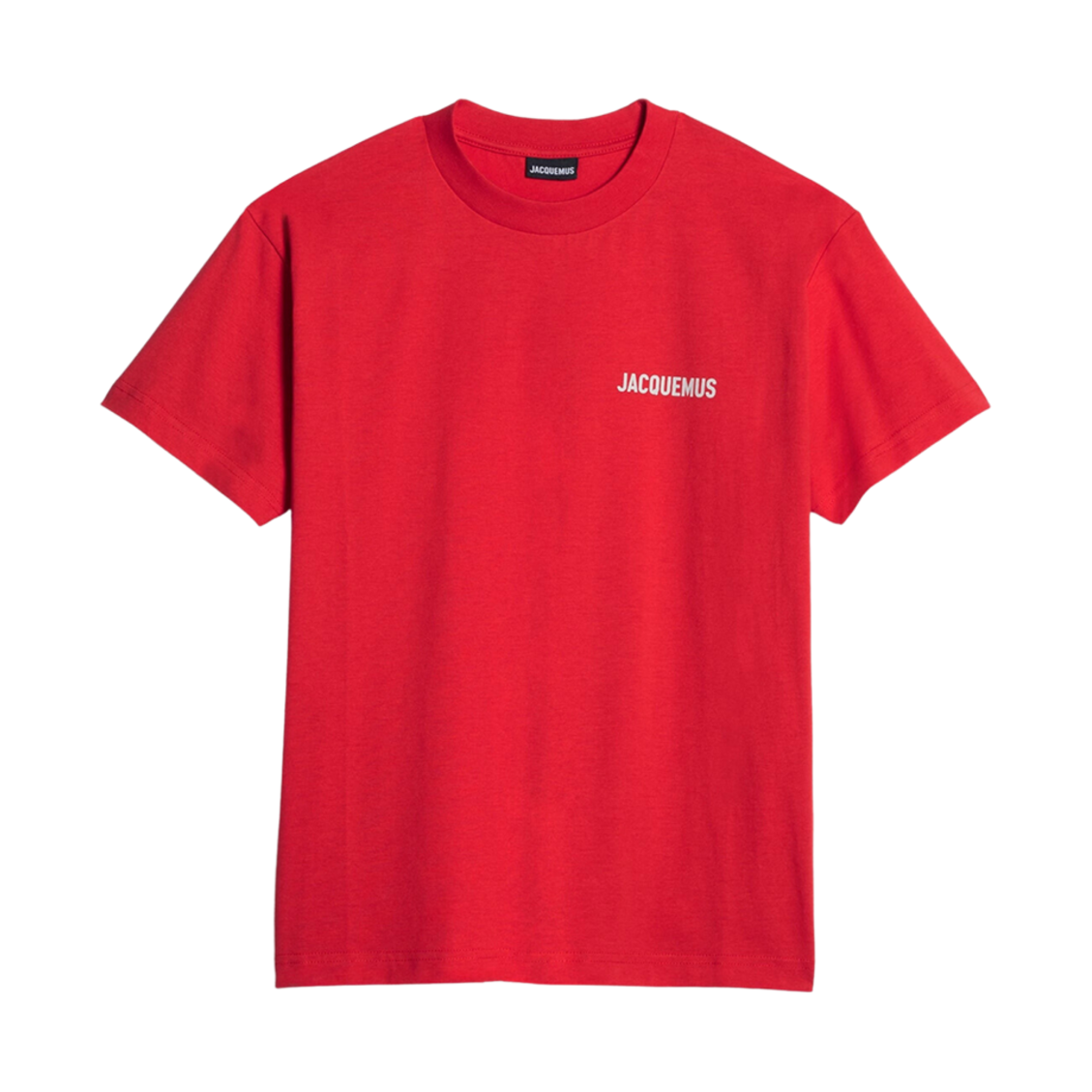 자크뮈스 르 티셔츠 자크뮈스 로고 티셔츠 레드(Jacquemus Le T-Shirt Jacquemus Logo T-Shirt Red) - 1