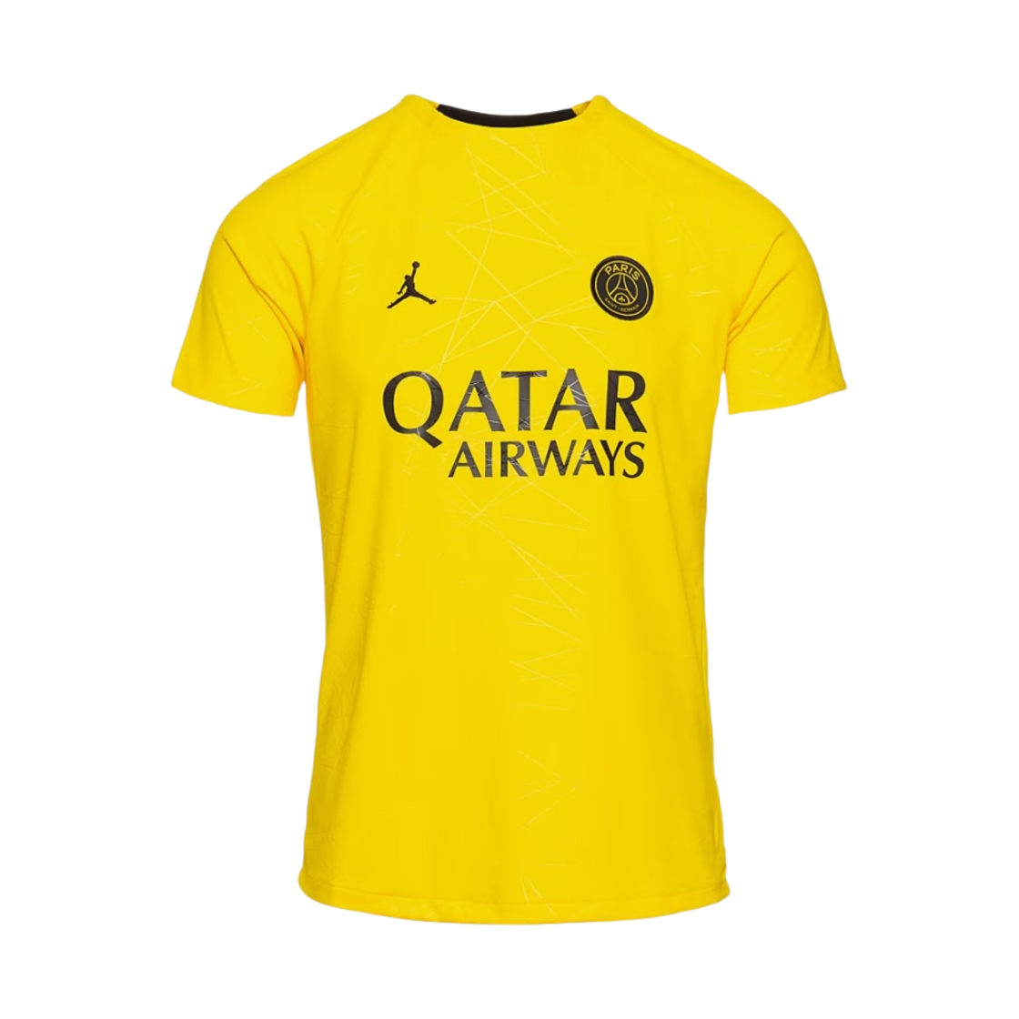조던 x 파리 생제르맹 아카데미 프로 드라이핏 사커 탑 투어 옐로우(Jordan x Paris Saint-Germain Academy Pro Dri-Fit Soccer Top Tour Yellow)