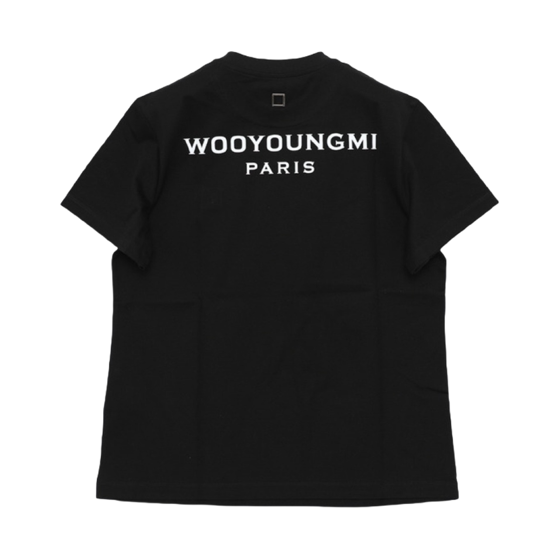 (W) 우영미 코튼 백로고 티셔츠 블랙 - 24SS((W) Wooyoungmi Cotton Back Logo T-Shirt Black - 24SS) - 1