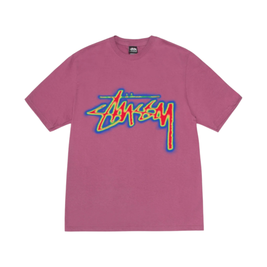 Stussy Thermal Stock T-Shirt Berry