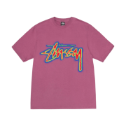 Stussy Thermal Stock T-Shirt Berry