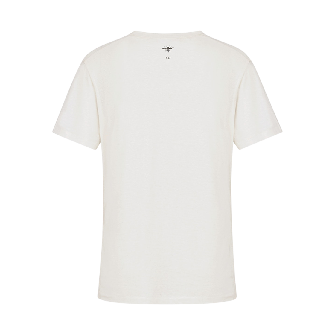 (W) 디올 자디올 8 티셔츠 화이트 리넨 저지((W) Dior J'adior 8' T-Shirt White Linen Jersey) - 2