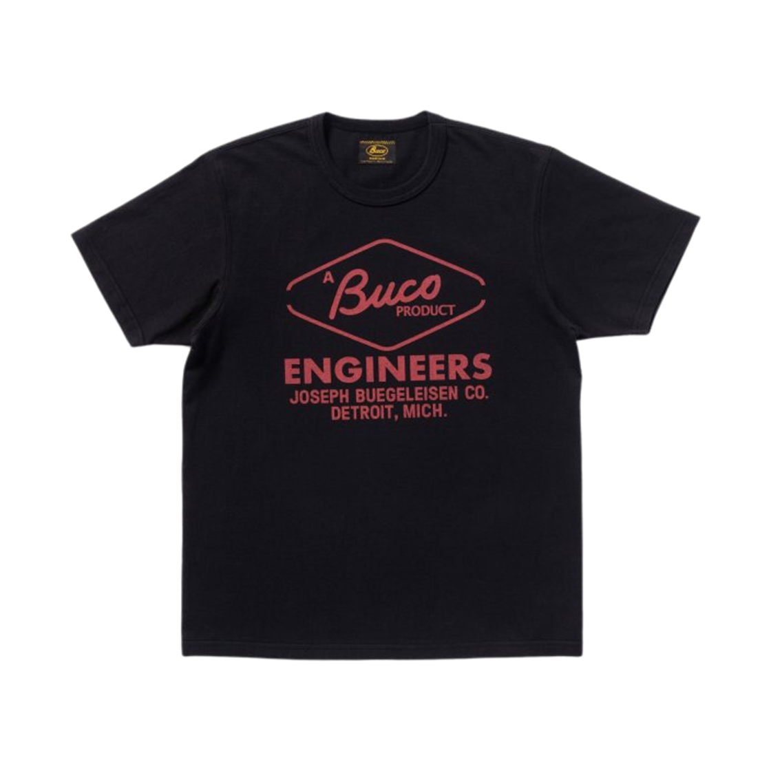 BC24003 The Real McCoy's Engineers Buco T-Shirt Black