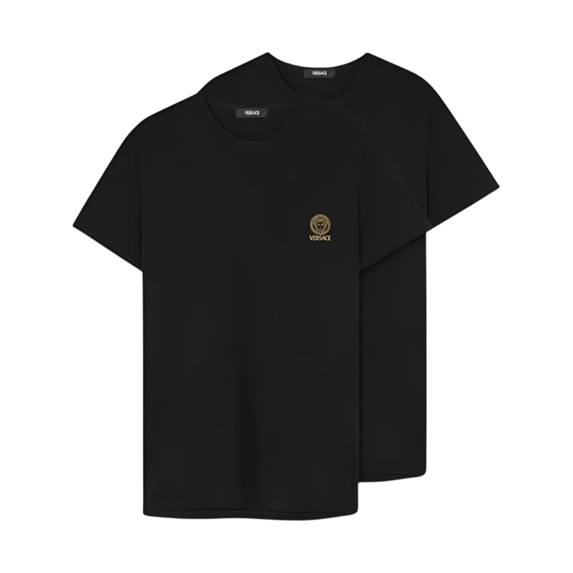 베르사체 메두사 언더셔츠 블랙 (2개입)(Versac Medusa Undershirt Black (2 Pack))