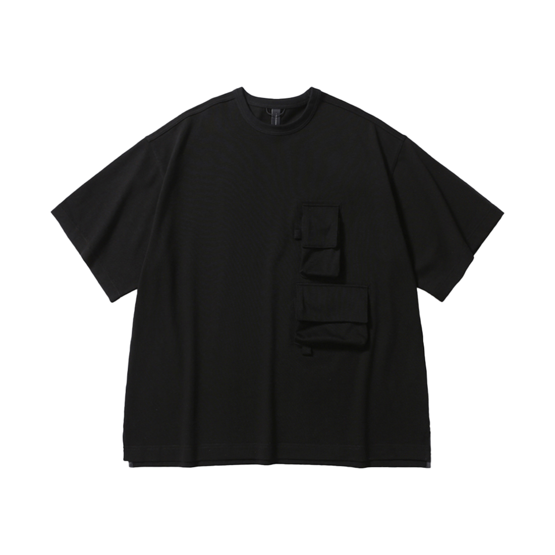 PMF025-02JH01 [SS25] moif Magazine Pocket H/S Tee Black