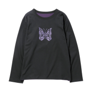 Needles Reversible LS T-Shirt Black