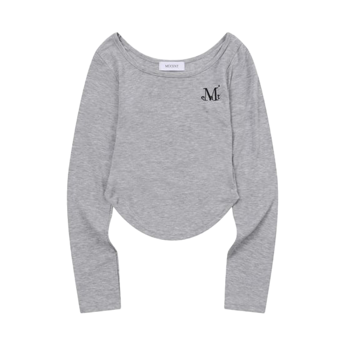 P00000QV_G MUCENT Asti Slim U Neck T Gray