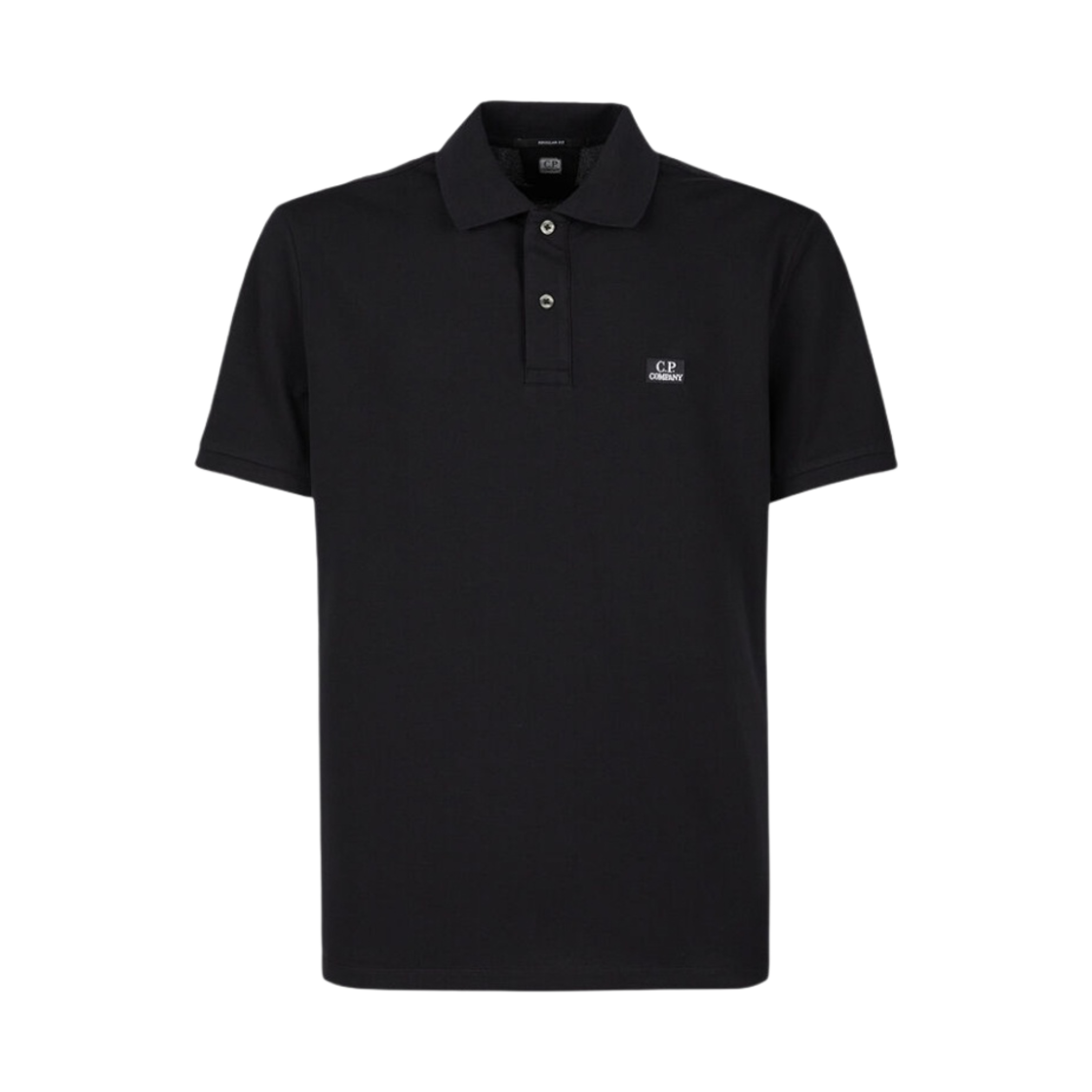 C.P. 컴퍼니 스트레치 피케 폴로 셔츠 블랙 - 23SS(C.P. Company Stretch Piquet Polo Shirt Black - 23SS) - 1