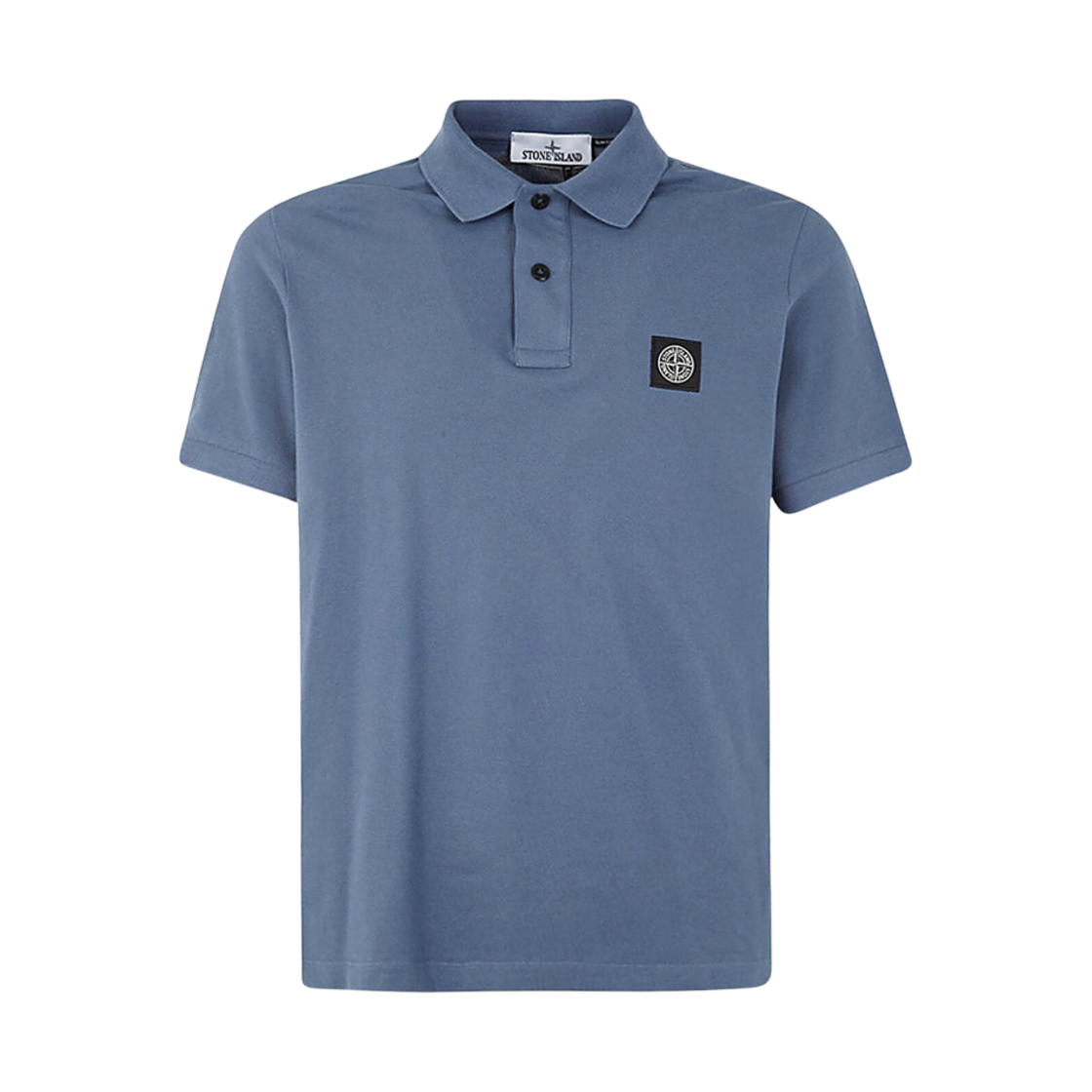 80152SC17-V0024 Stone Island 2SC17 Stretch Cotton Pique Polo Shirt Avio Blue - 24SS