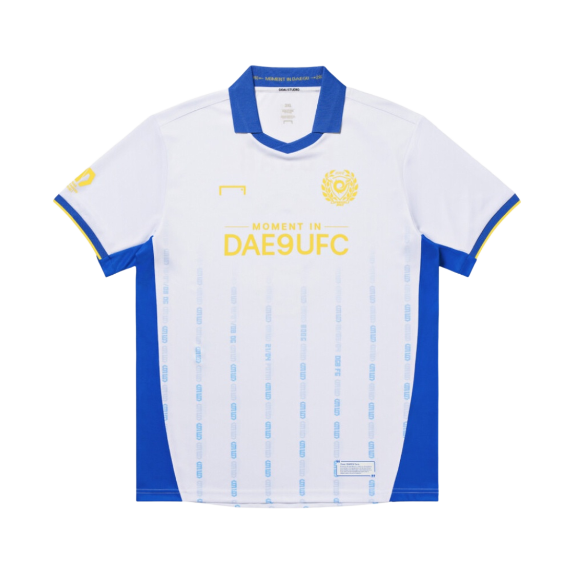 골 스튜디오 대구 FC '모먼트 인 대구 FC' 에드가 100경기 기념 유니폼 화이트 옐로우 (논 마킹 버전)(Goal Studio Daegu FC 'Moment in DAE9U FC' Edgar 100 Appearances Uniform White Yellow (Non Marking Ver.))