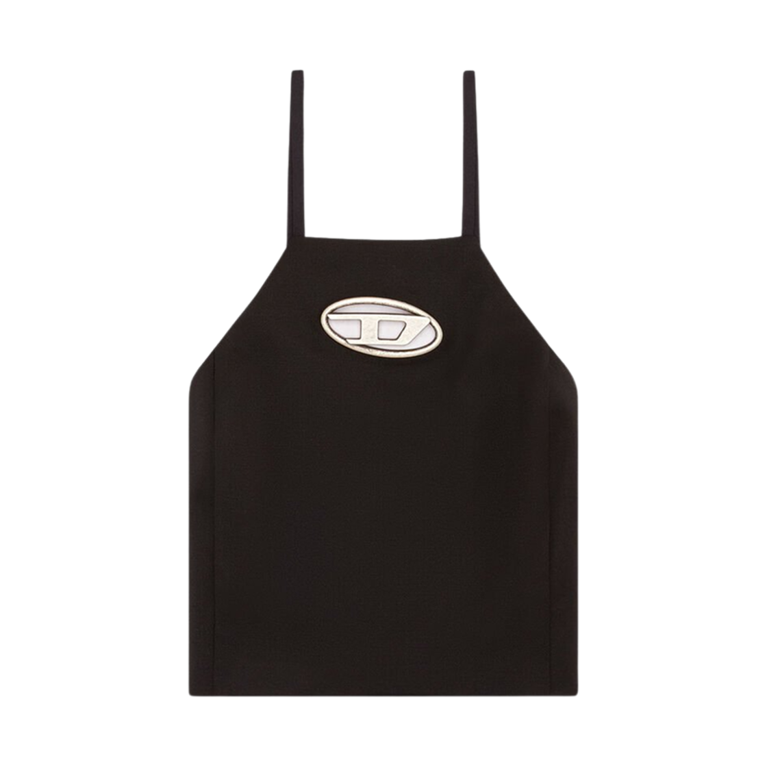 (W) 디젤 T-윌라이트 메탈 오발 D 플라크 트윌 탑 블랙((W) Diesel T-Wilight Twill Top with Metal Oval D Plaque Black) - 1