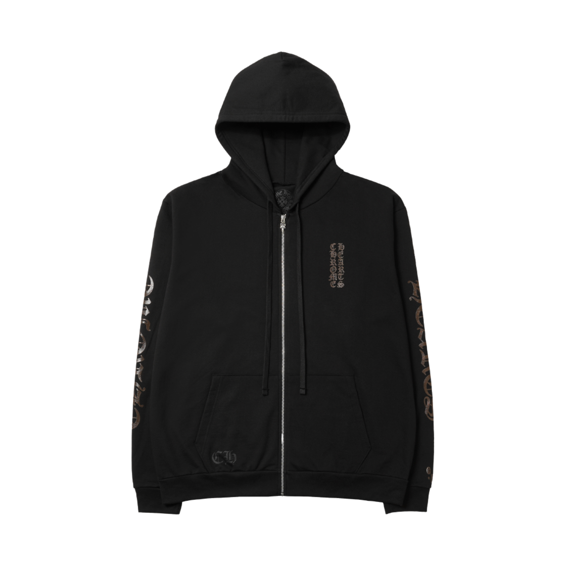 크롬하츠 버티컬 1988 플리스 집업 후드 블랙(Chrome Hearts Vertical 1988 Fleece Zip-Up Hoodie Black)